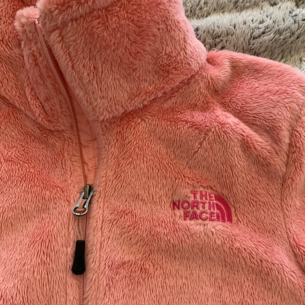The North Face pink osito fleece jacket